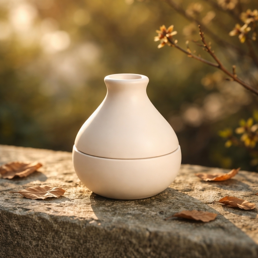 Neutral Cream Ceramic Bath & Body Jar - Picture 2 of 5